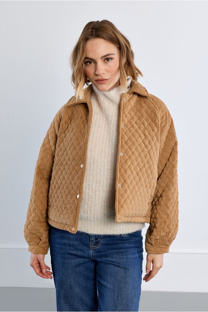 Veste oversize en velours côtelé