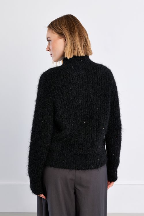 Jersey de manga larga cuello alto