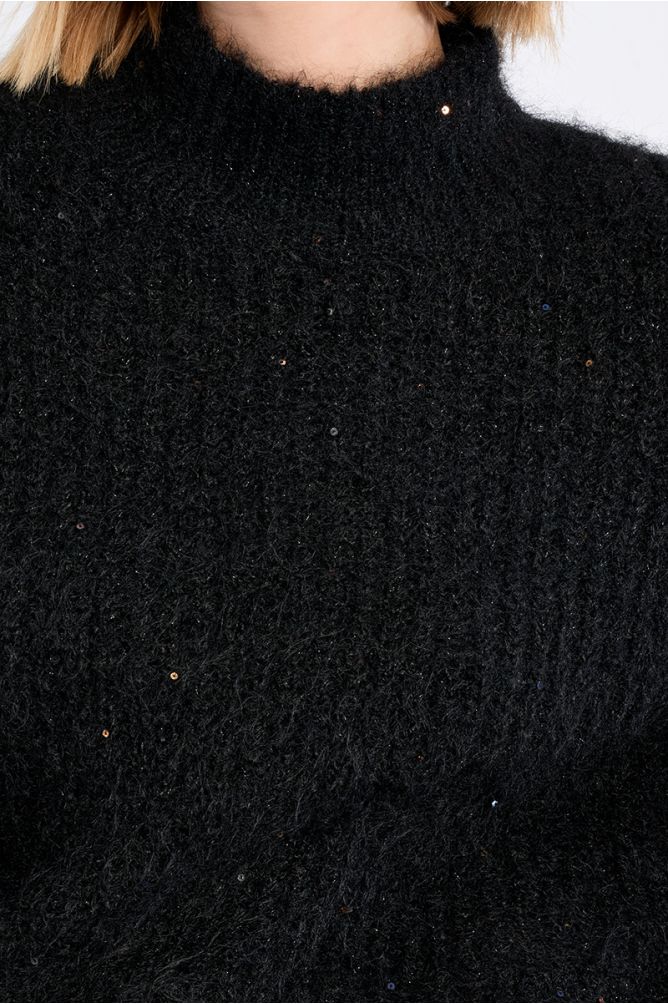 Jersey de manga larga cuello alto
