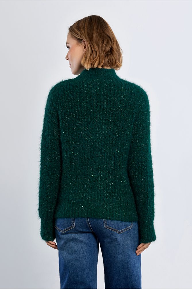 Jersey de manga larga cuello alto