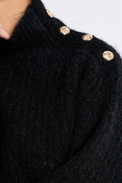 Jersey de manga larga detalle botones
