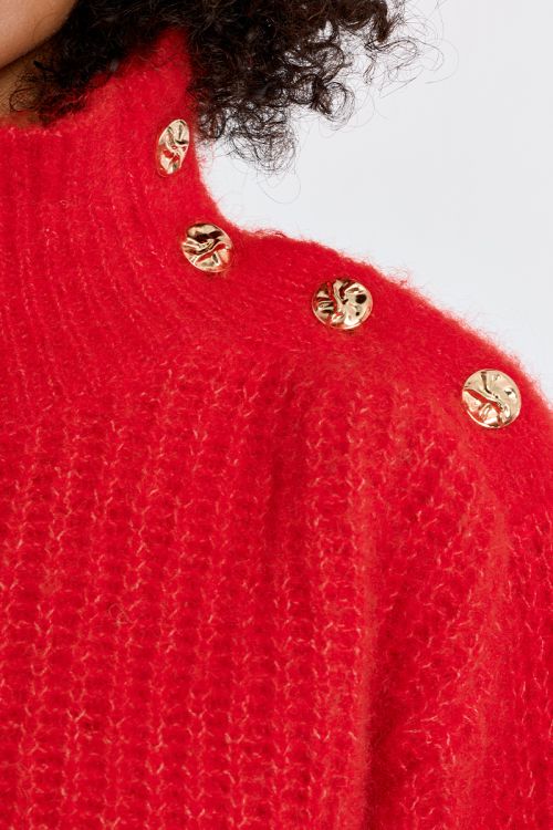 Jersey de manga larga detalle botones