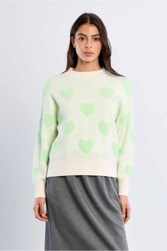 Pull à cœurs