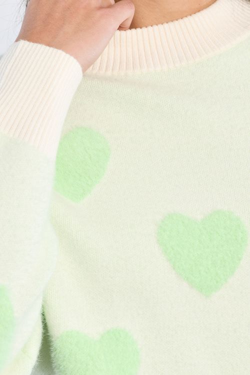 Sweater with hearts