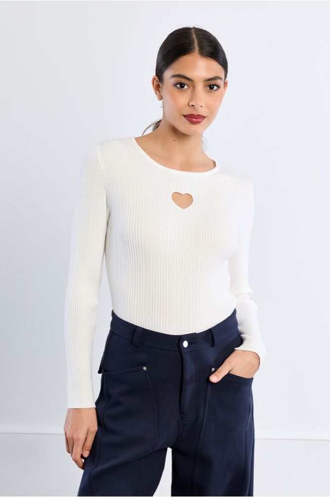 Jersey de manga larga detalle corazón