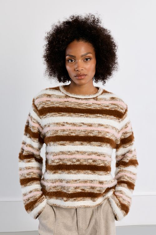 Maglione a righe soffice - Lili Sidonio