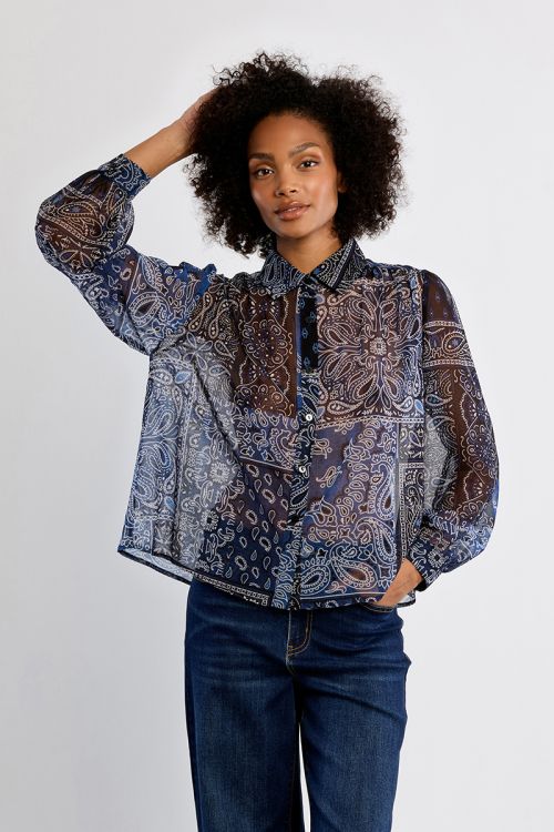 Camicia con motivo bandana - Lili Sidonio