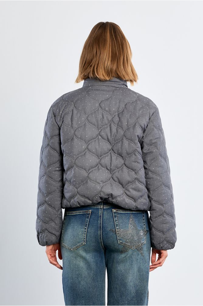 Chaqueta de manga larga detalle lunares