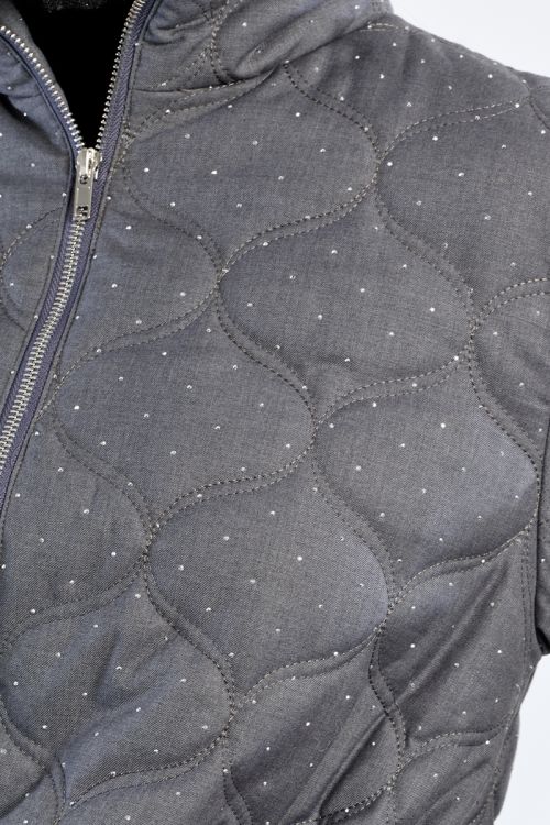 Chaqueta de manga larga detalle lunares