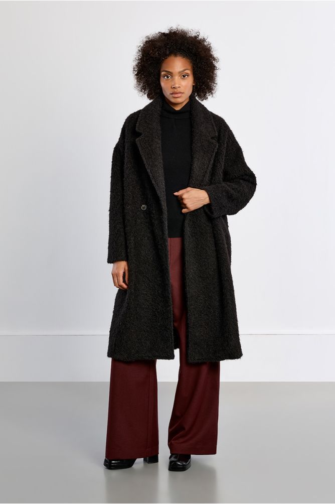 Cappotto maxi in maglia bouclé - Lili Sidonio
