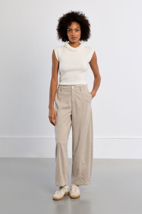 Barrel pants, high waist