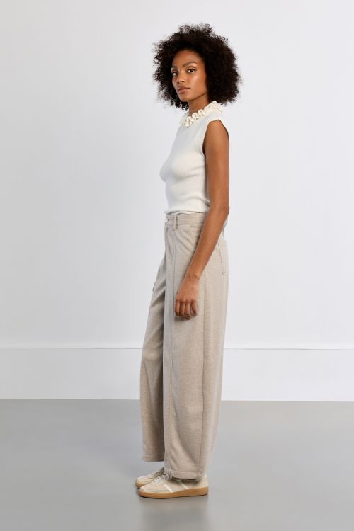 Barrel pants, high waist