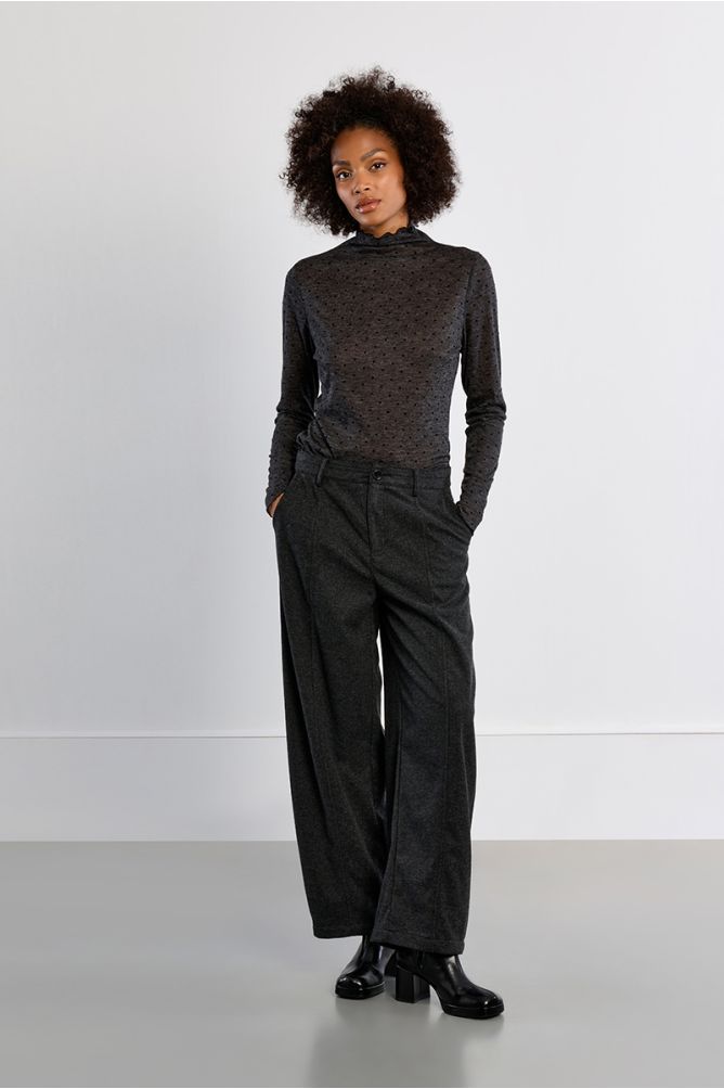 Barrel pants, high waist