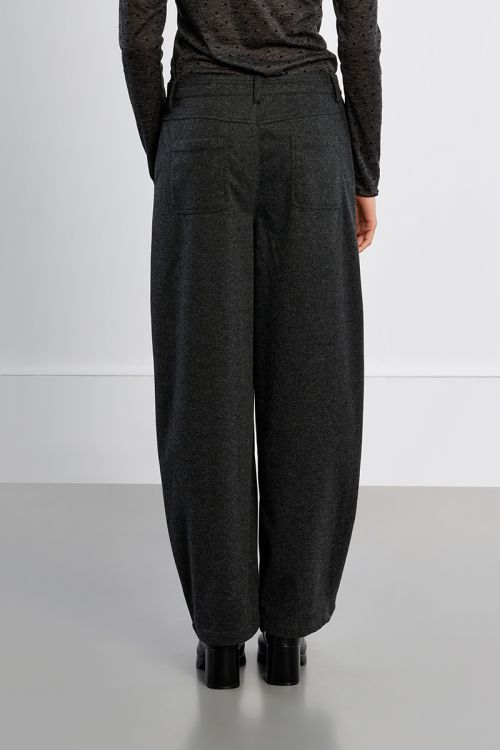 Barrel pants, high waist