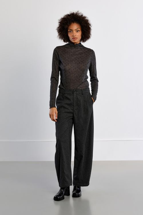 Barrel pants, high waist