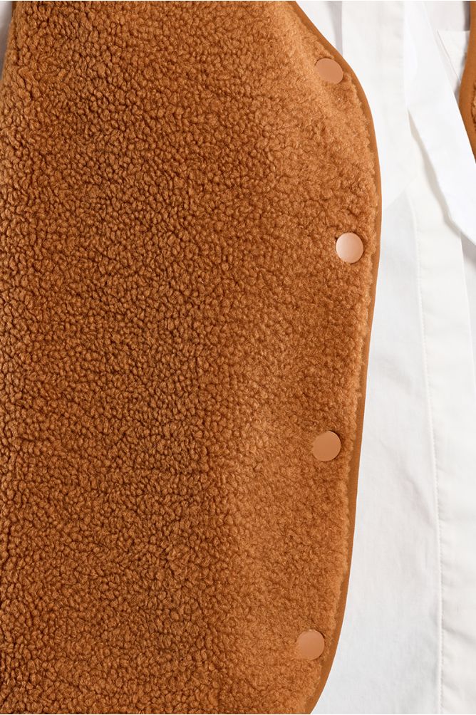 Veste sans manches, imitation mouton
