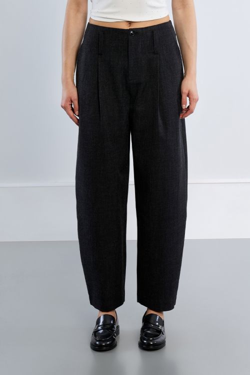 Pantalon barrel, à pinces