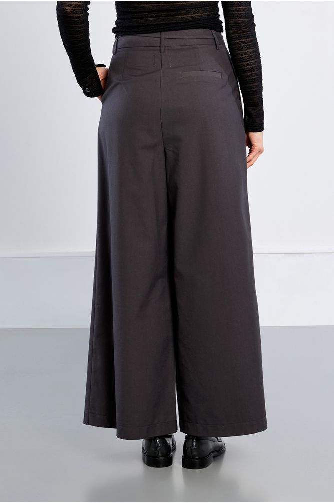 Baggy trousers, pleated