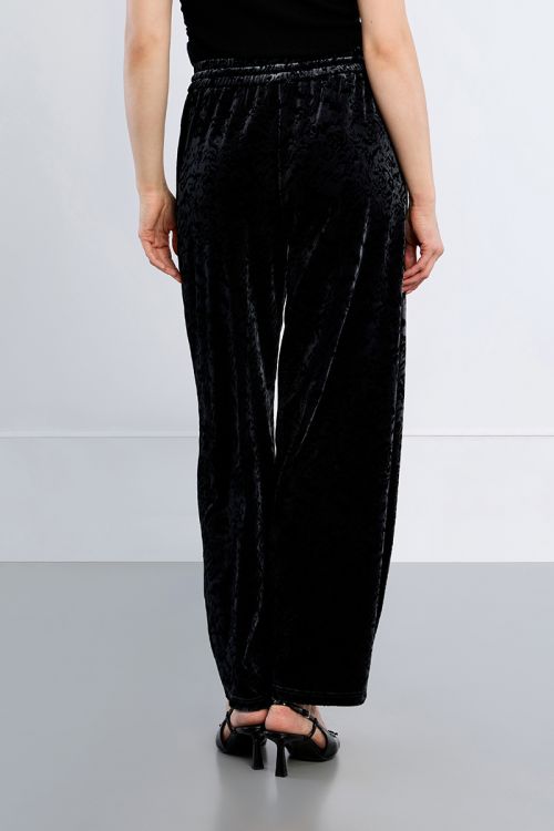 Pantalon en velours, à fleurs