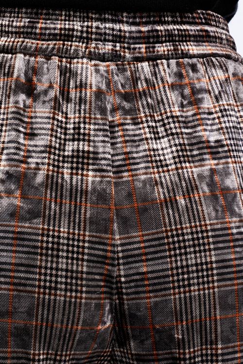 Pantalon en velours, à carreaux