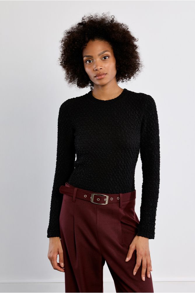 Pullover in terry knit, straight