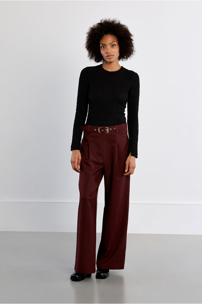 Pullover in terry knit, straight