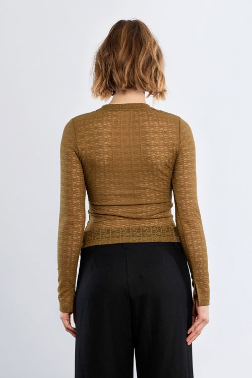 Semi-transparent undershirt
