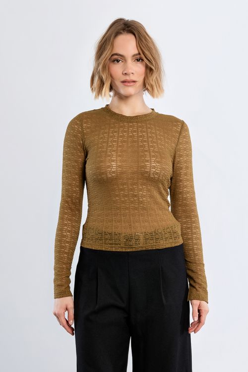 Semi-transparent undershirt