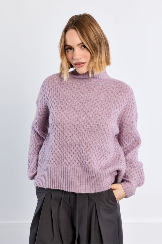 Slip-neck sweater, plain