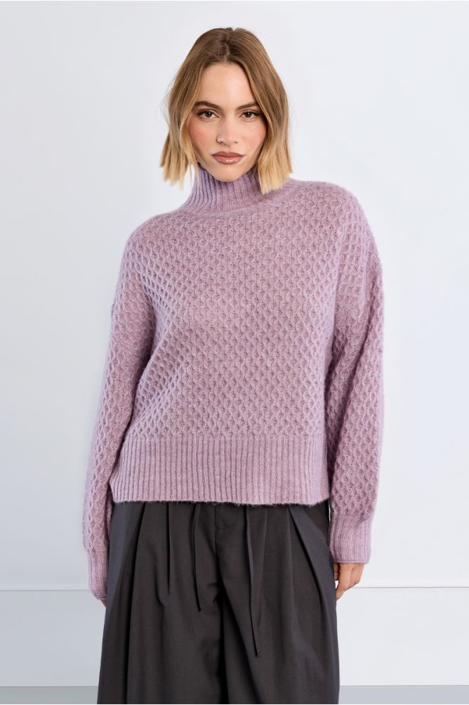 Slip-neck sweater, plain