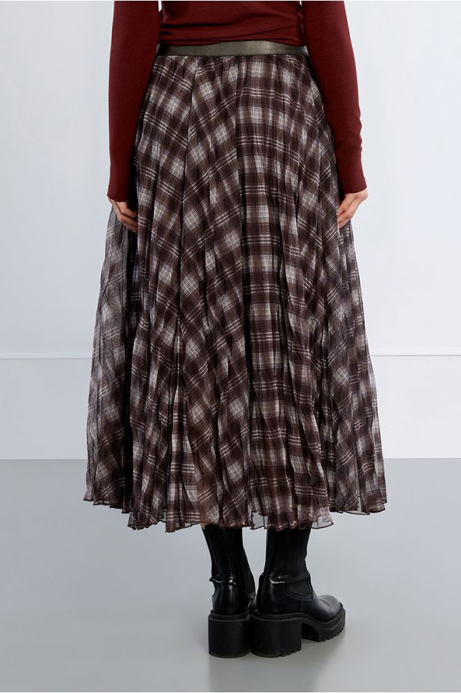 Maxi skirt, checked