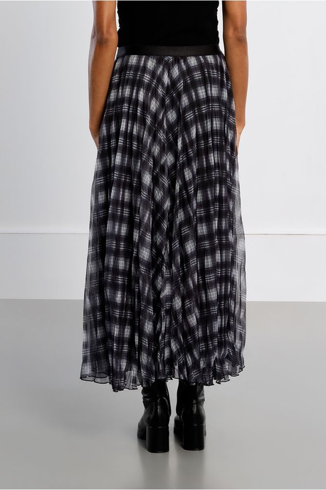 Maxi skirt, checked