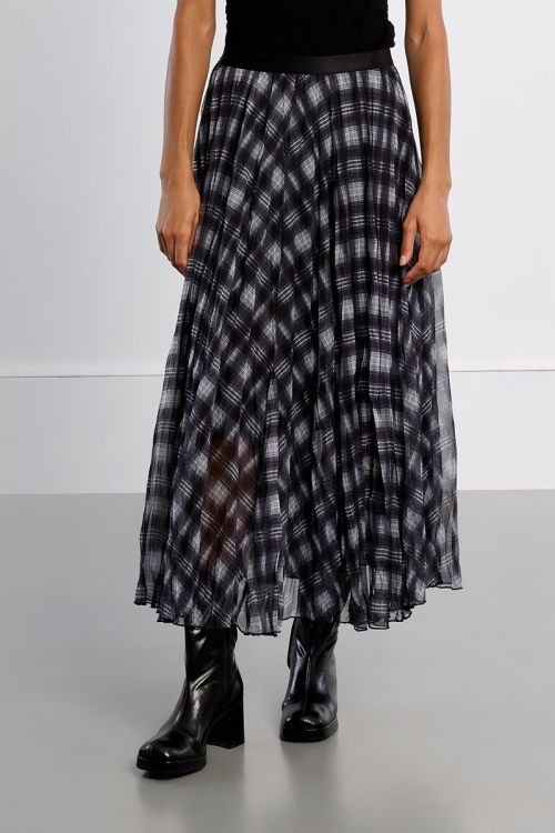 Maxi skirt, checked