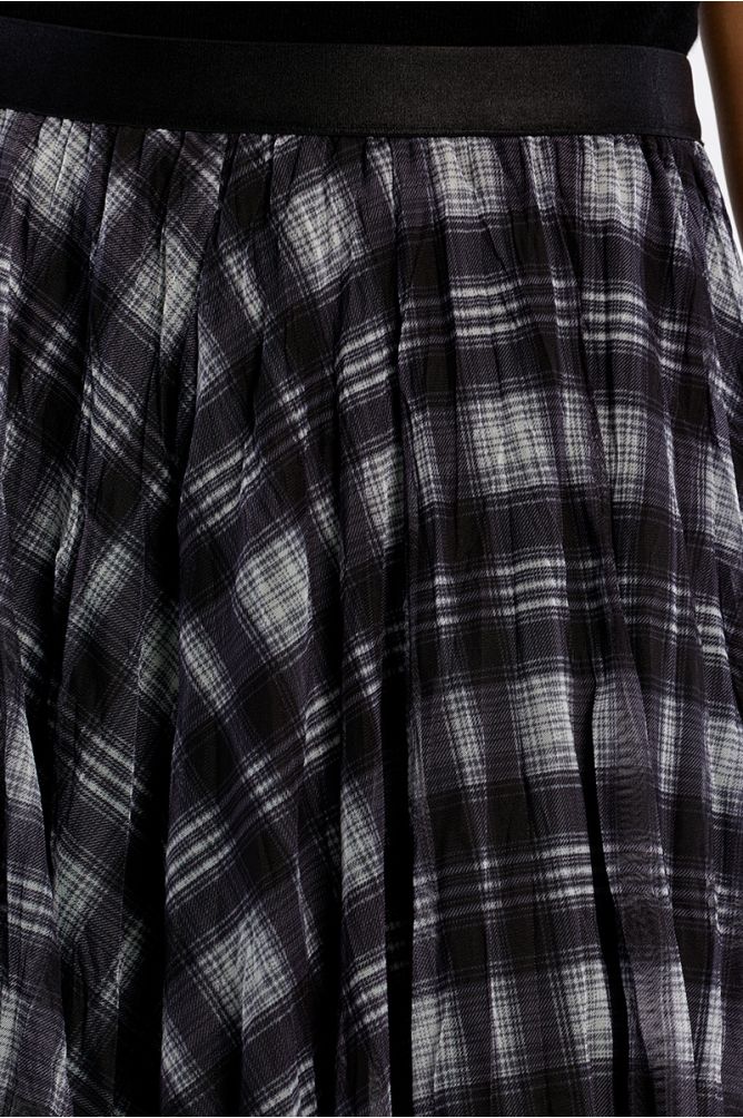 Maxi skirt, checked