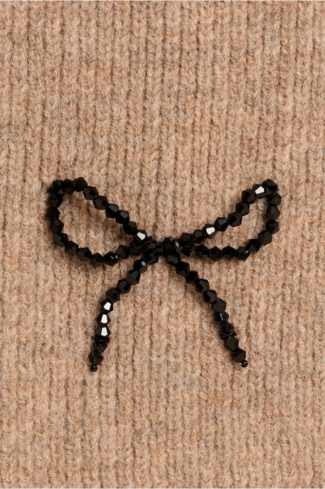 Bufanda larga detalle lazo