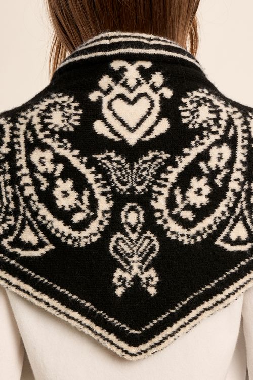 Echarpe bandana, en maille