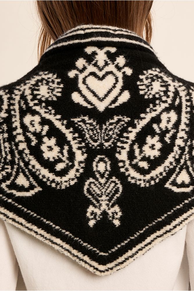 Echarpe bandana, en maille