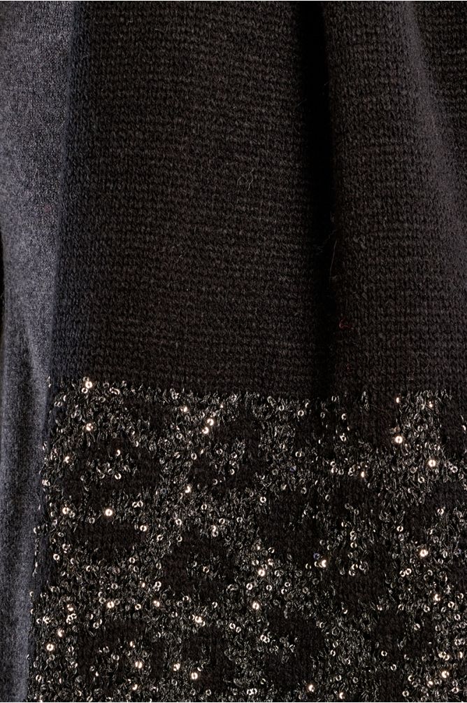 Echarpe léopard, à paillettes