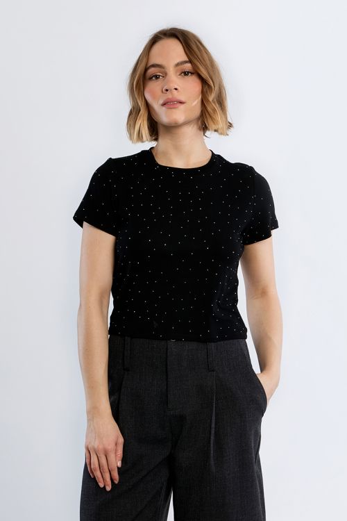 T-shirt con strass - Lili Sidonio