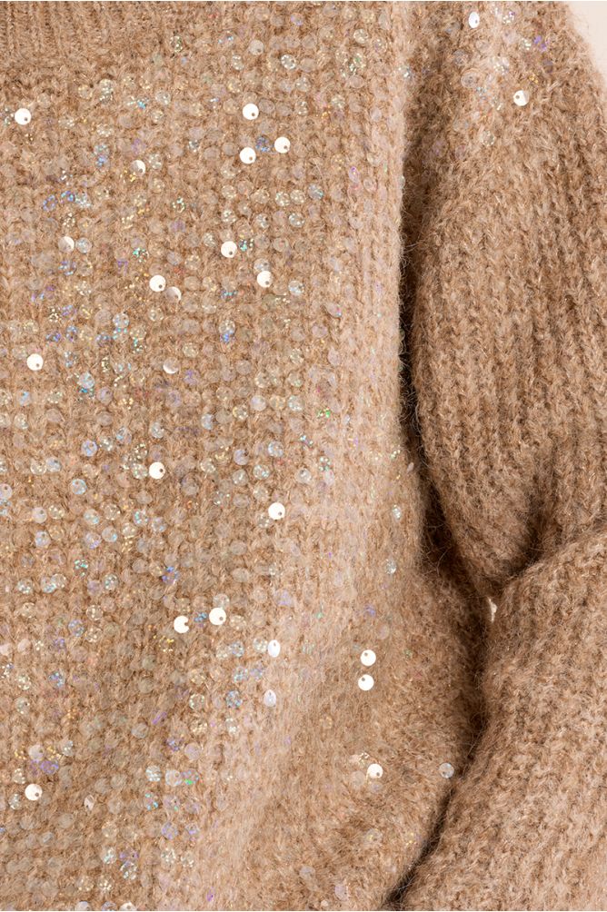 Jersey de manga larga detalle lentejuelas