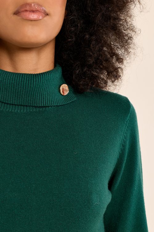 Fine knit sweater, turtleneck