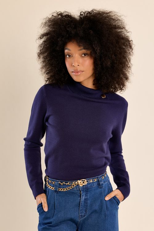 Pull en maille fine, col roulé