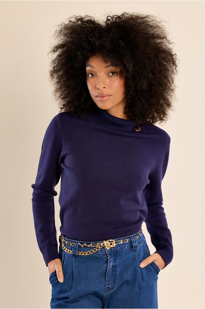 Pull en maille fine, col roulé