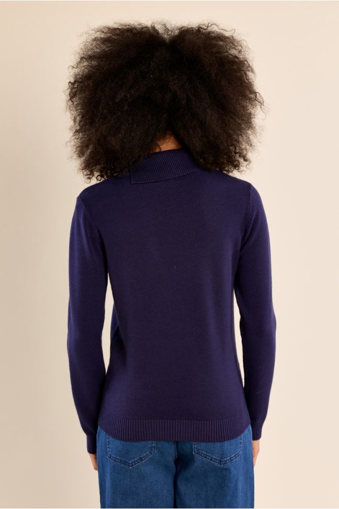 Pull en maille fine, col roulé
