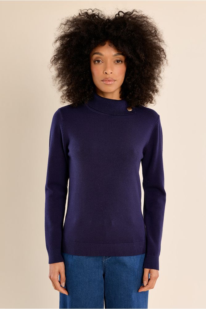 Pull en maille fine, col roulé