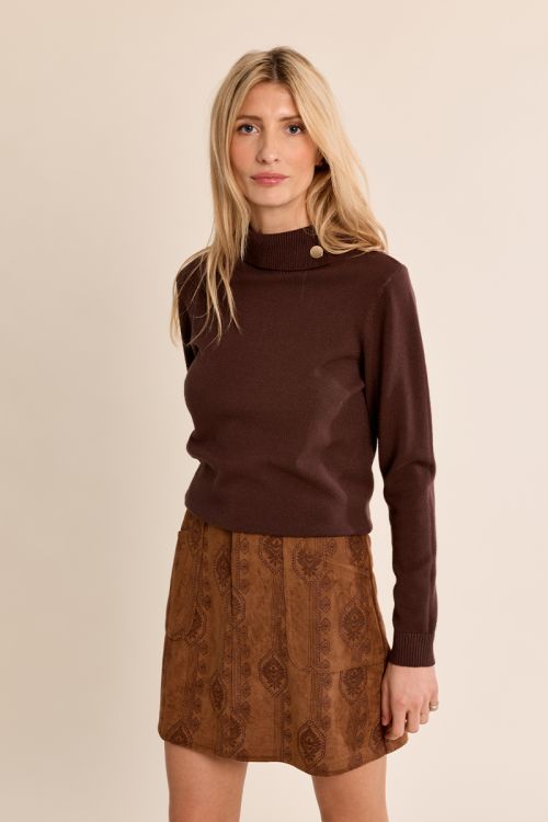 Pull en maille fine, col roulé