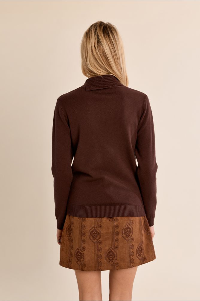 Pull en maille fine, col roulé