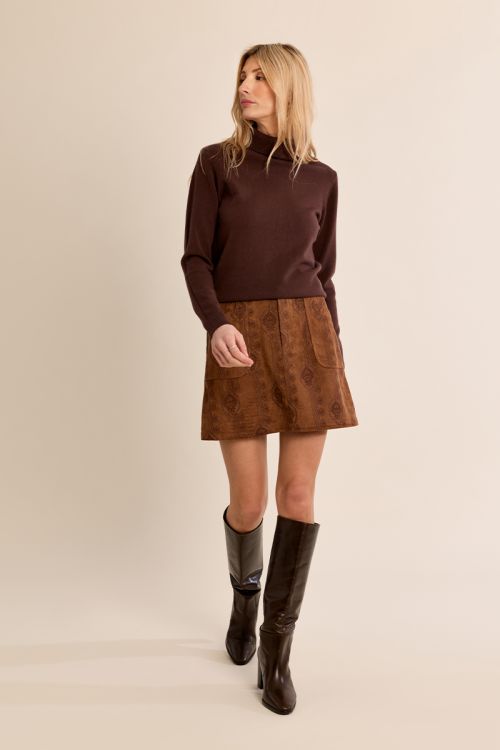 Fine knit sweater, turtleneck