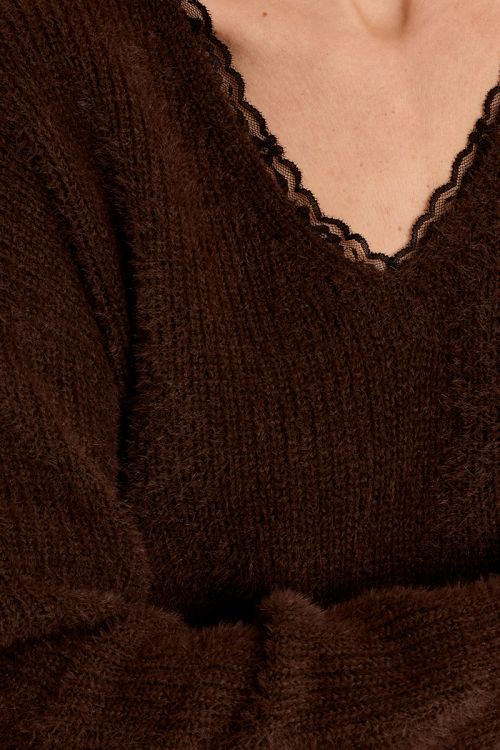 Jersey de manga larga detalle encaje