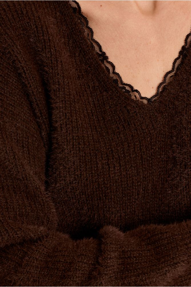 Jersey de manga larga detalle encaje